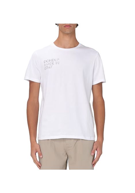 T-shirt Dondup uomo US198JF0309U IT3 Bianco girocollo regular maniche corte jersey cotone DONDUP | T-shirt | US198JF0309U IT3000